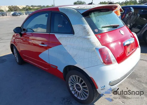 2013 Fiat 500 Lounge z USA, uszkodzony, nr VIN 3C3CFFCR0DT574247